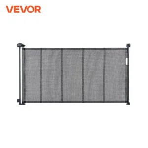VEVOR Retractable Baby Gate Tall Mesh Baby Gate Extends up to Wide Retractable Gate for Kids or Pets Retractable Dog Gates